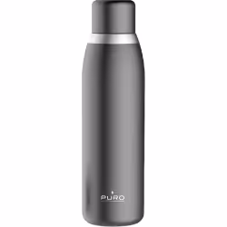 PURO WB500SMART1BLK, 500 ml, Utilisation quotidienne, Fitness, Sports, Noir, Acier inoxydable, Black, Adulte