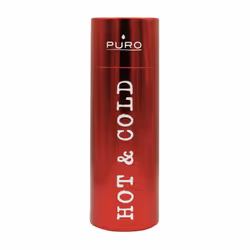 PURO Hot&Cold Glossy Vélo, Utilisation quotidienne, Fitness, Sports 500 ml Acier inoxydable Métallique, Rouge