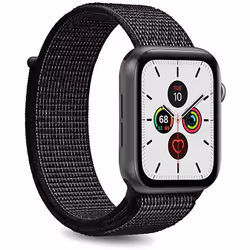 BIG BEN PUROAWBNYL40BLK, Bande, Smartwatch, Noir, Apple, Watch 38-40mm, Nylon