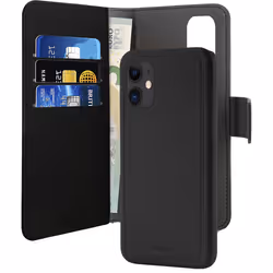 Bigben Connected PUROFOLIOMAGNIP1254B, Étui avec portefeuille, Apple, iPhone 12 mini, 13,7 cm (5.4"), Noir