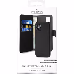 Bigben Connected PUROFOLIOMAGNIP1267B 17 cm (6.68") Étui avec portefeuille Noir
