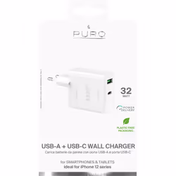 BIG BEN PUROCS32WUSBACWT chargeur d'appareils mobiles Chargeur électrique, Smartphone, Tablette Blanc Secteur Charge rapide Intérieure - Vue supplémentaire 4
