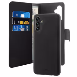 PURO Wallet Detachable, Étui avec portefeuille, Samsung, Galaxy A13 5G, 16,5 cm (6.5"), Noir