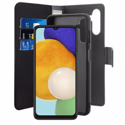 PURO Wallet Detachable coque de protection pour téléphones portables 16,5 cm (6.5") Étui avec portefeuille Noir