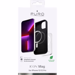 PURO PUROCOQICONMAGNIP12P coque de protection pour téléphones portables Noir