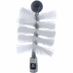 Description générale Brosse hérisson ronde de ramonage en nylon, conçue pour le nettoyage efficace des poêles. Son diamètre e ...