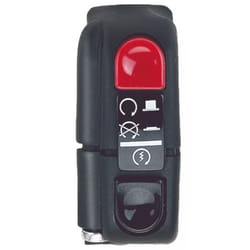 Domino Commodo électrique gamme 9A droit, noir