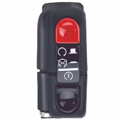 Domino Commodo électrique gamme 9A droit, noir