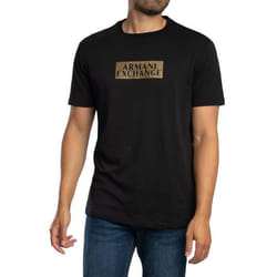 T-Shirt Graphique Avec Logo Diagonal - Armani Exchange