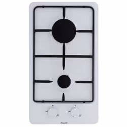 Glem Gas GT32WH, Blanc, Intégré, Gaz, Émaillé, 2 zone(s), 2 zone(s)