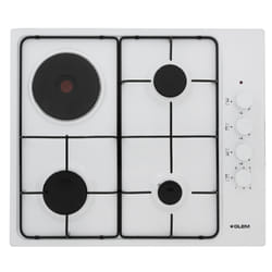 Glem Gas GTL647WH plaque Blanc Intégré Combi 4 zone(s)