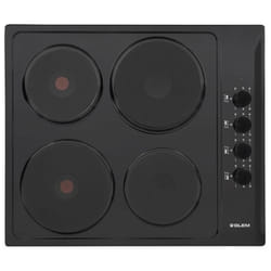Glem Gas GTL640BK plaque Noir Intégré Plaque scellée 4 zone(s)