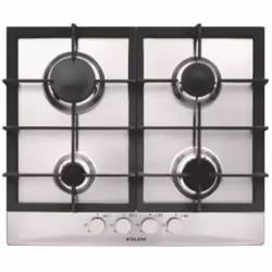 Glem Gas GT64HIX, Acier inoxydable, Intégré, Gaz, 4 zone(s), 4 zone(s), Large