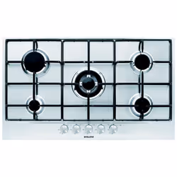 Glem Gas GT955IX, Acier inoxydable, Intégré, 90 cm, Gaz, Émaillé, 5 zone(s)