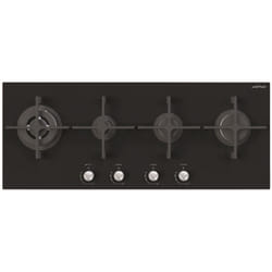 Airlux AV145HBK plaque Noir Intégré Gaz 4 zone(s)