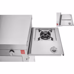 Feu à Gaz Inox304 Qualité Alimentaire sur Tablette à double couronne 4kw