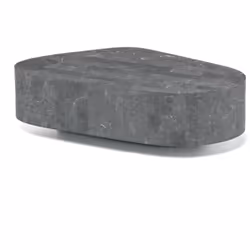 Table basse (100 x 52 x 28h) Matériel Base : Pierre fossile en pierre grise Structure interne : Contreplaqué marin Couleur Fi ...