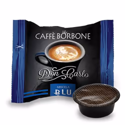 Caffè Borbone Don Carlo Miscela Blu, Capsule de café, Café, A Modo Mio, 1 tasses, 7,2 g, Boîte