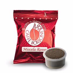 Caffè Borbone Miscela Rossa, Capsule de café, Café, Espresso Point, 1 tasses, 7 g, Boîte