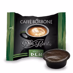 Caffè Borbone Green / Dek blend, Capsule de café, Café, A Modo Mio, 1 tasses, Caffe Borbone, 7,2 g