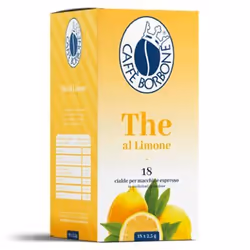 Caffè Borbone The al Limone, Thé noir, Citron, Black tea (95%), Lemon flavouring (5%), Boîte en papier, 18 pièce(s)