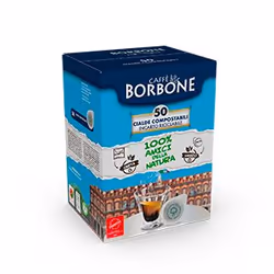 Caffè Borbone Miscela Nobile, Dosette de café, Espresso, Easy Serving Espresso pod (E.S.E.), 50 tasses, Multicolore, Caffe Bo ...