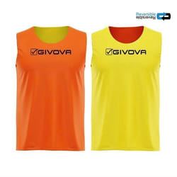 Chasuble réversible - GIVOVA - XL - 100% polyester - Tissu micro-perforé - Pack de 10 pièces