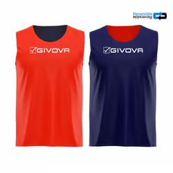 Chasuble réversible Givova - red/navy blue - XL