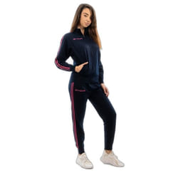 Survêtement enfant Givova - coton éponge - navy blue/fuxia - Multisport