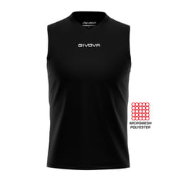 Débardeur Givova One - Noir - 3XL - Homme - Football - Respirant - Multisport - Sans manche