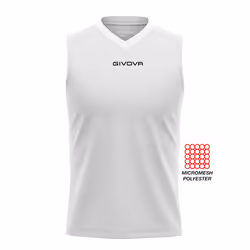 Débardeur Givova One - Blanc - 2XL - Homme - 100% polyester nid dabeille