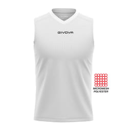 Débardeur Givova One - Blanc - 2XL - Homme - 100% polyester nid dabeille