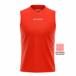 Débardeur homme GIVOVA One rouge en polyester nid dabeille 3XL