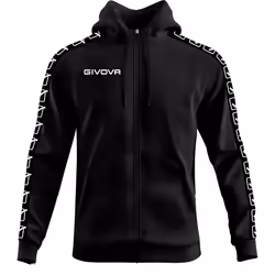 Sweatshirt à capuche bande full zip Givova