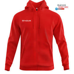 Sweatshirt à capuche polaire zippé Givova 500