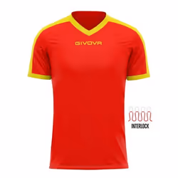 Maillot enfant Givova Revolution - red/amarillo - 3XS