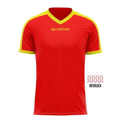Maillot enfant Givova Revolution - red/amarillo - 3XS
