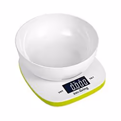 Innoliving INN-132G, Balance de ménage électronique, 5 kg, 1 g, Vert, Blanc, Plastique, Plastique