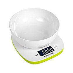 Innoliving INN-132G escabeaux de cuisine Vert, Blanc Comptoir Carré Balance de ménage électronique