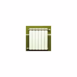 Chauffage central KLASS 500, Blanc, 6 élémentsRadiateur en fonte aluminium 696 wattsPuissance : 696 WattsDimensions (HxLxP en ...