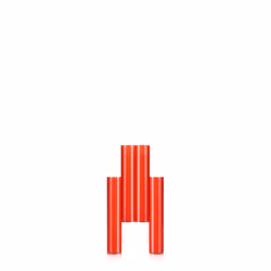 Kartell 467631 porte-magazines Orange, Rouge