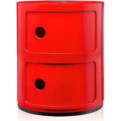 Meuble de rangement - KARTELL - Componibili - 2 tiroirs - Rouge