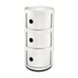 Meuble de rangement Componibili - KARTELL - 3 tiroirs - Blanc