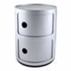 KARTELL Meuble de rangement Componibili - 2 tiroirs - Gris