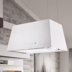 Falmec Lumière E.ion, 450 m³/h, recirculation, 56 dB, 65 dB, Îlot, Blanc