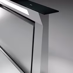 Falmec Down Draft, 60 cm, 60 cm, Aspiration vers le bas, Noir, Acier inoxydable, Verre, Acier inoxydable, Tactile