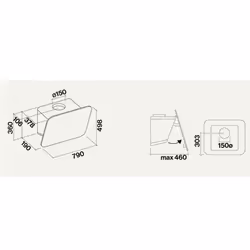 Falmec Tab, 800 m³/h, Conduit, A, B, C, 58 dB