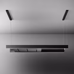 Falmec Light, 500 m³/h, recirculation, 52 cm, 65 cm, Lustre suspendu, Noir