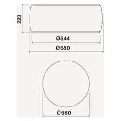 Falmec Soffio Lustre suspendu Blanc 600 m³/h - Vue supplémentaire 4