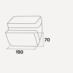 Falmec KACL.386, Coude de hotte de cuisinière, Falmec, 150 mm, 70 mm, 1 pièce(s)